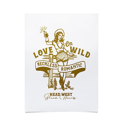 The Whiskey Ginger Reckless Romantic Cowgirl Poster