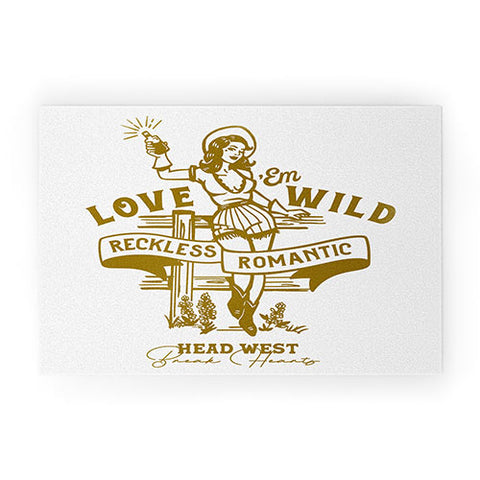 The Whiskey Ginger Reckless Romantic Cowgirl Welcome Mat