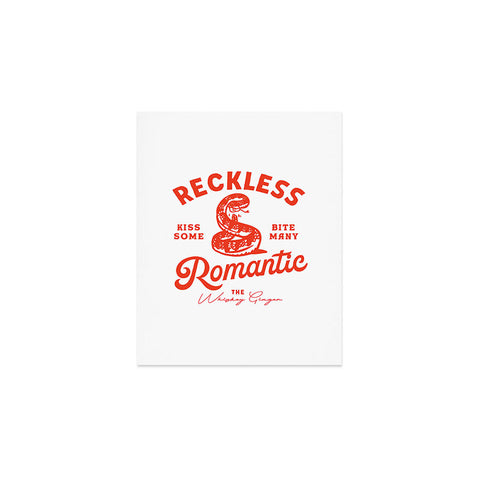 The Whiskey Ginger Reckless Romantic Kiss Some Bite Many Art Print