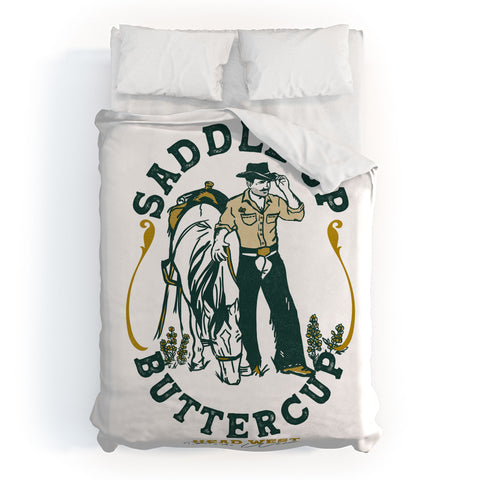 The Whiskey Ginger Saddle Up Buttercup Head West Duvet Cover