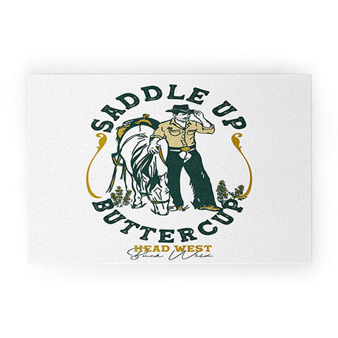 The Whiskey Ginger Saddle Up Buttercup Head West Welcome Mat