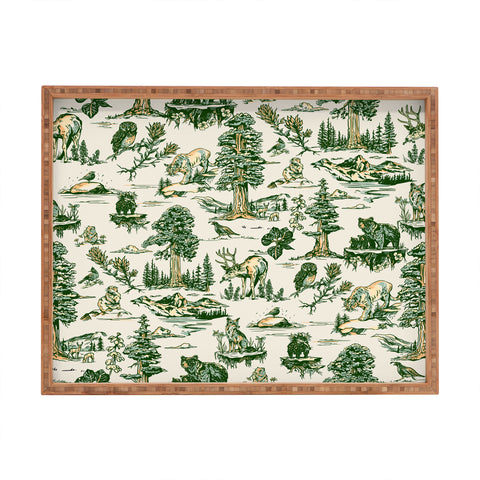The Whiskey Ginger Sequoia National Park California Pattern Rectangular Tray