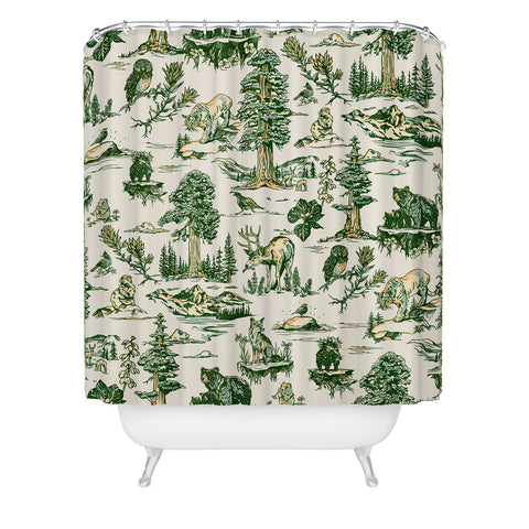 The Whiskey Ginger Sequoia National Park California Pattern Shower Curtain