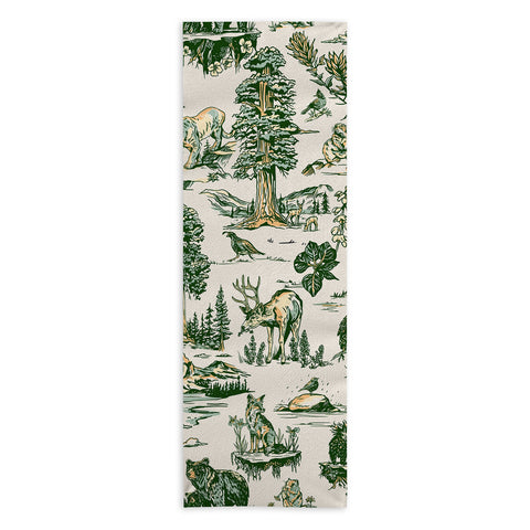 The Whiskey Ginger Sequoia National Park California Pattern Yoga Towel