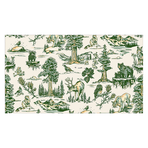 The Whiskey Ginger Sequoia National Park California Pattern Tablecloth
