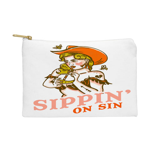 The Whiskey Ginger Sippin On Sin Retro Cowgirl Pouch