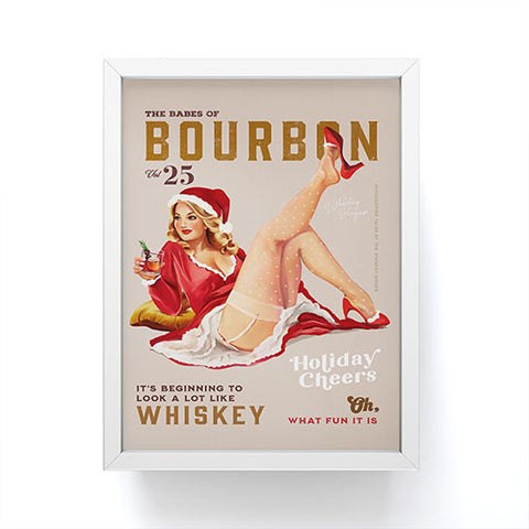 The Whiskey Ginger The Babes Of Bourbon Framed Mini Art Print