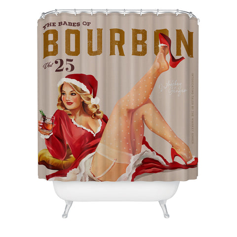 The Whiskey Ginger The Babes Of Bourbon Shower Curtain