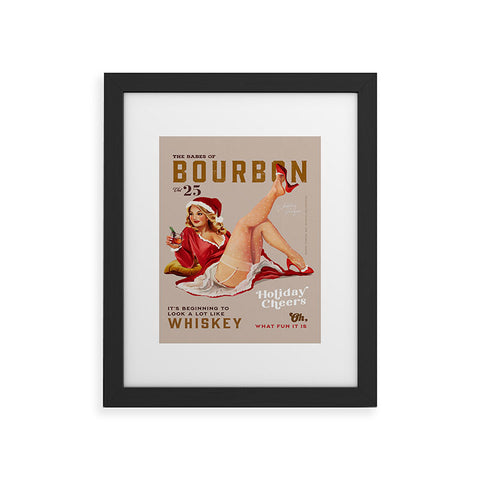 The Whiskey Ginger The Babes Of Bourbon Framed Art Print