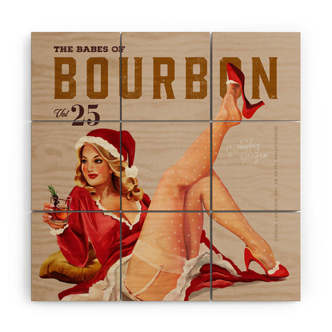 The Whiskey Ginger The Babes Of Bourbon Wood Wall Mural