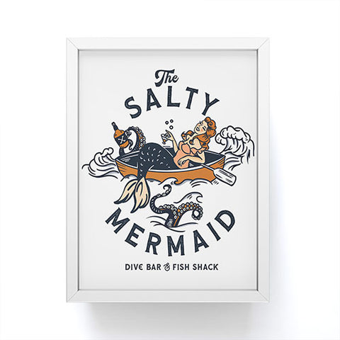 The Whiskey Ginger The Salty Mermaid Dive Bar Framed Mini Art Print