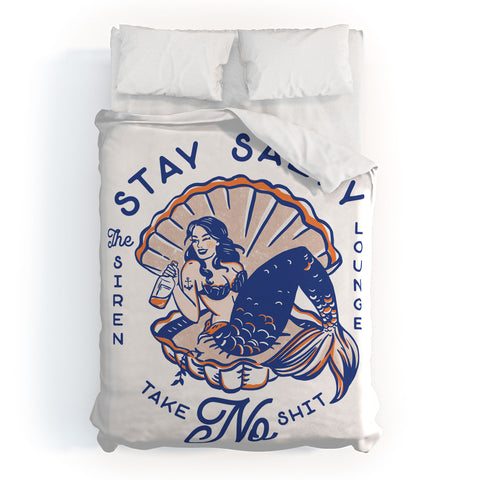 The Whiskey Ginger The Siren Lounge Stay Salty Duvet Cover