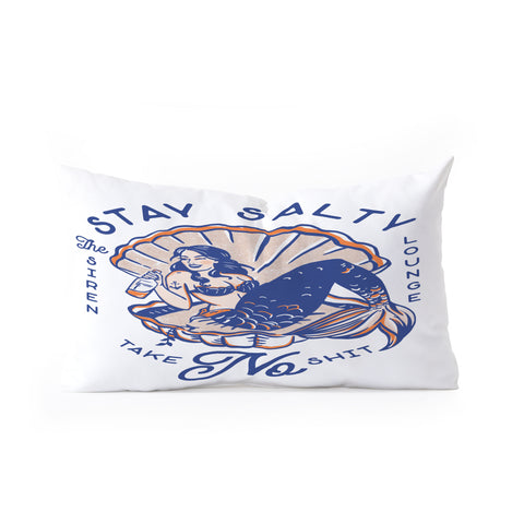 The Whiskey Ginger The Siren Lounge Stay Salty Oblong Throw Pillow