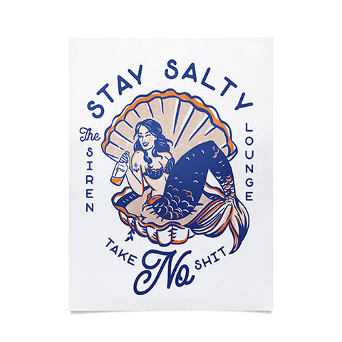 The Whiskey Ginger The Siren Lounge Stay Salty Poster