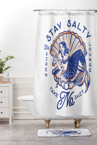 The Whiskey Ginger The Siren Lounge Stay Salty Shower Curtain And Mat