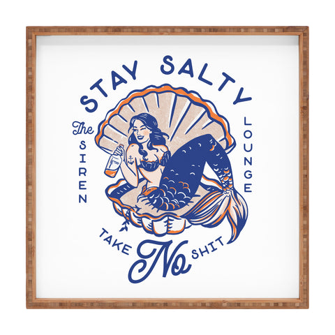 The Whiskey Ginger The Siren Lounge Stay Salty Square Tray