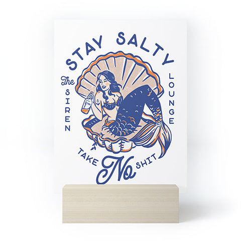 The Whiskey Ginger The Siren Lounge Stay Salty Mini Art Print