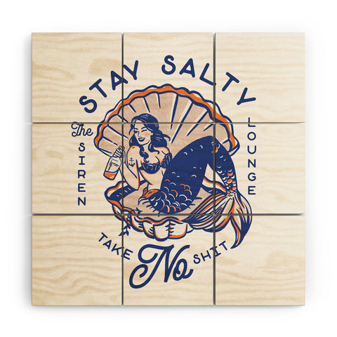 The Whiskey Ginger The Siren Lounge Stay Salty Wood Wall Mural