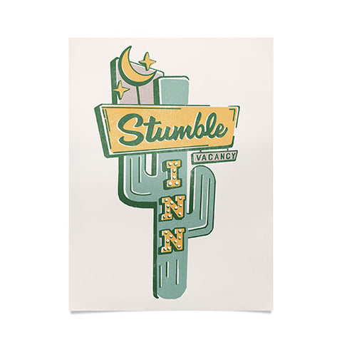 The Whiskey Ginger The Stumble Inn Vintage Poster