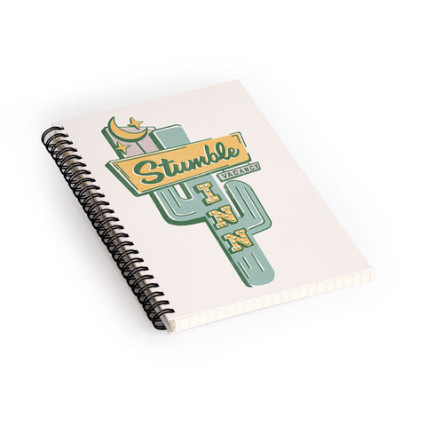 The Whiskey Ginger The Stumble Inn Vintage Spiral Notebook