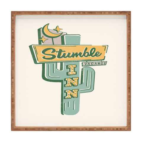 The Whiskey Ginger The Stumble Inn Vintage Square Tray