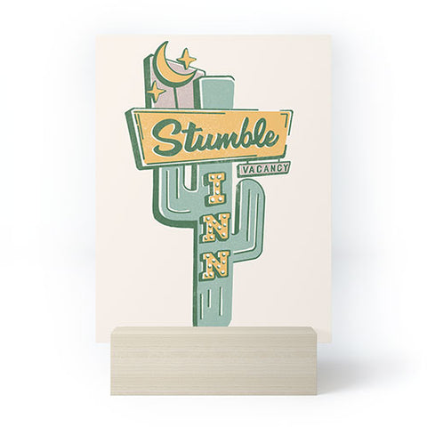 The Whiskey Ginger The Stumble Inn Vintage Mini Art Print