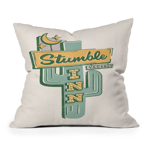 The Whiskey Ginger The Stumble Inn Vintage Throw Pillow