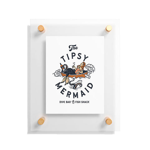 The Whiskey Ginger The Tipsy Mermaid Dive Bar Floating Acrylic Print