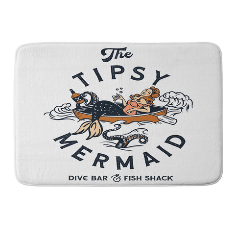 The Whiskey Ginger The Tipsy Mermaid Dive Bar Memory Foam Bath Mat