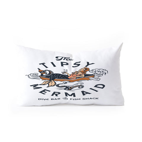 The Whiskey Ginger The Tipsy Mermaid Dive Bar Oblong Throw Pillow