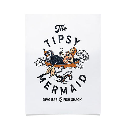 The Whiskey Ginger The Tipsy Mermaid Dive Bar Poster
