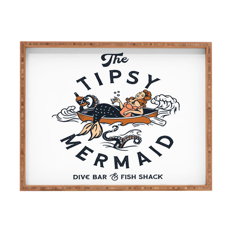The Whiskey Ginger The Tipsy Mermaid Dive Bar Rectangular Tray