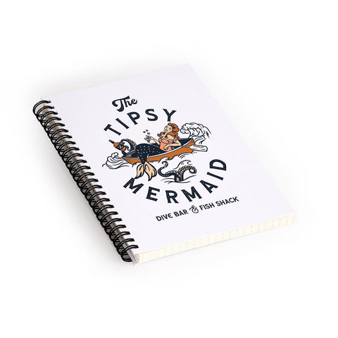 The Whiskey Ginger The Tipsy Mermaid Dive Bar Spiral Notebook