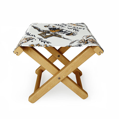 The Whiskey Ginger Vintage Yellowstone Pattern Folding Stool