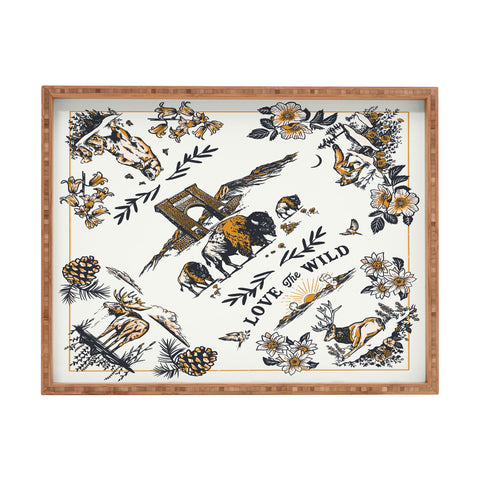 The Whiskey Ginger Vintage Yellowstone Pattern Rectangular Tray