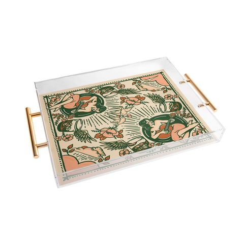 The Whiskey Ginger Whiskey Lyrics Pattern Acrylic Tray