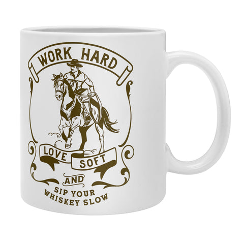 The Whiskey Ginger Work Hard Love Soft and Sip Your Whiskey Coffee Mug