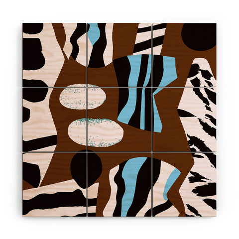 THEPHOENIXPALMS Mungba Wood Wall Mural