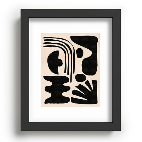 thespacehouse Abstract MidCentury Modern Black Recessed Framing Rectangle