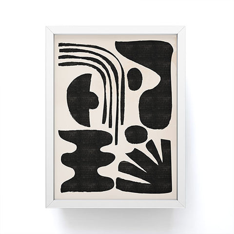 thespacehouse Abstract MidCentury Modern Black Framed Mini Art Print