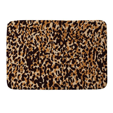 thespacehouse Animal Print Leopard Pattern Memory Foam Bath Mat