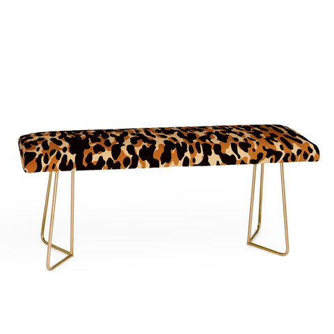 thespacehouse Animal Print Leopard Pattern Bench