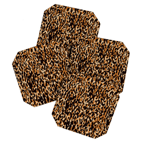 thespacehouse Animal Print Leopard Pattern Coaster Set