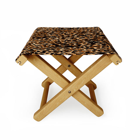 thespacehouse Animal Print Leopard Pattern Folding Stool