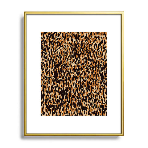 thespacehouse Animal Print Leopard Pattern Metal Framed Art Print