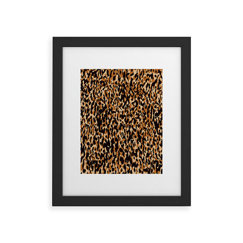 thespacehouse Animal Print Leopard Pattern Framed Art Print