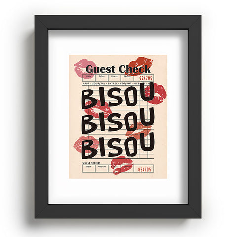 thespacehouse Bisou Bisou Retro Guest Check Recessed Framing Rectangle