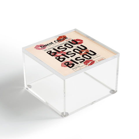 thespacehouse Bisou Bisou Retro Guest Check Acrylic Box