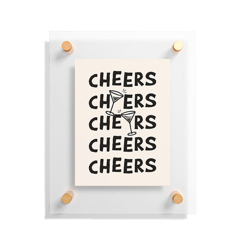 thespacehouse Cheers Cocktails and Drinks Floating Acrylic Print