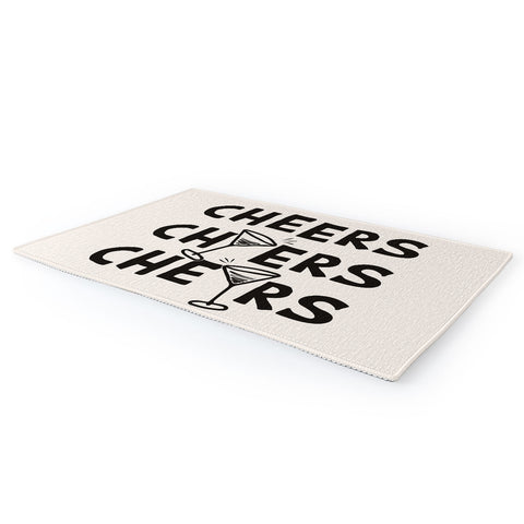 thespacehouse Cheers Cocktails and Drinks Area Rug